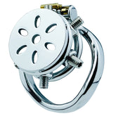 BDStyle Rivet Screw Cover Mens Chastity Lock Cage With Flat Ring Male Chastity